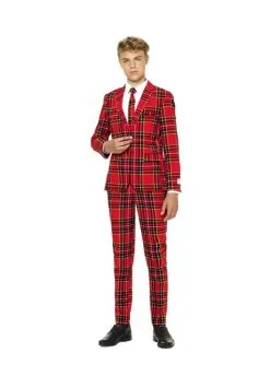 "Lumberjack" Schotten Print Anzug Für Jugendliche - Opposuits