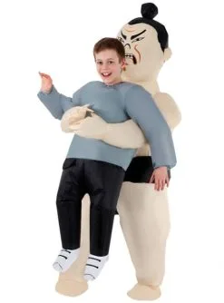 Aufblasbares Sumoringer Kostüm Für Kinder