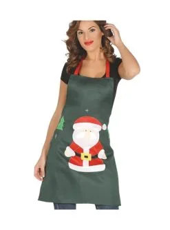 Weihnachtsmann Schürze Grün