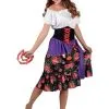 Blumiges Zigeunerin Kostüm Für Damen