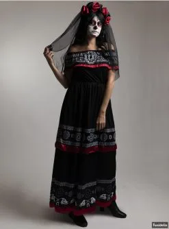 Dia De Los Muertos Kostüm Für Damen -Kulturen & Traditionen Verkäufe catrina kostum fur damen 2