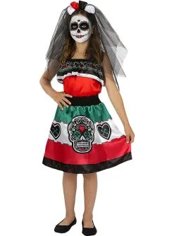 Dia De Los Muertos Kostüm Für Mädchen