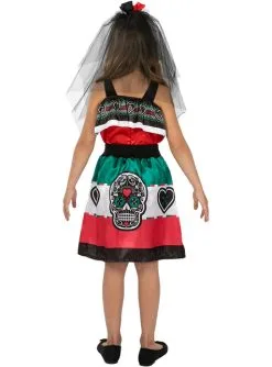 Dia De Los Muertos Kostüm Für Mädchen -Kulturen & Traditionen Verkäufe catrina kostum fur madchen 3