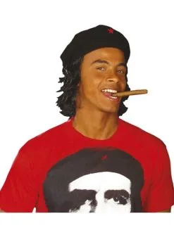 Che Guevara Mütze Mit Perücke