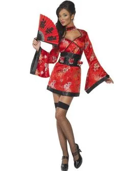 Geisha Fever Kostüm Mit Schnappsglas