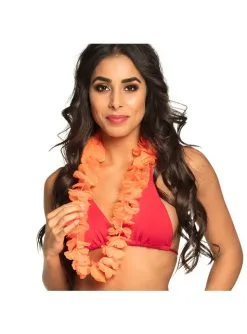 Hawaii Kette Orange Für Erwachsene