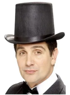 Hoher Zylinder In Elegantem Schwarz