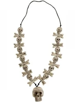 Kette Mit Totenkopf Und Knochen