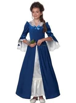 Kolonialzeit-Kostüm Elegant Für Mädchen