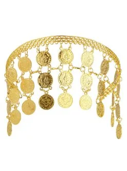Kopfschmuck Mit Goldmünzen Für Damen
