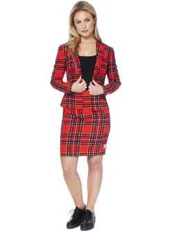 "Lumberjackie" Schotten Print Anzug Für Damen - Opposuits