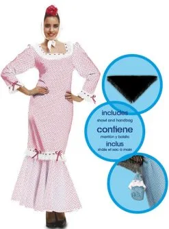 Madrider Arbeiter Kostüm Weiß Für Damen