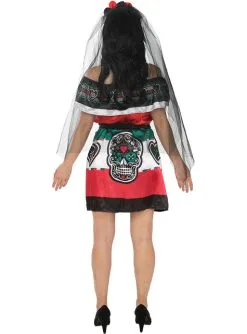 Mexikanisches Dia De Los Muertos Kostüm Für Damen 11 Mexikanisches Dia De Los Muertos Kostüm Für Damen -Kulturen & Traditionen Verkäufe mexikanisches catrina kostum fur damen 4