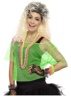 Neon-grünes Netz-Shirt Für Frauen