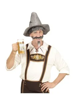 Perücke Mit Schnurrbart Und Kinnbart Grauhaarig Für Herren -Kulturen & Traditionen Verkäufe perucke mit schnurrbart und kinnbart grauhaarig fur herren 2