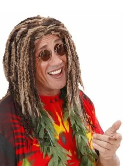 Rastafari Perücke Mit Hellen Strähnen
