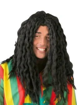 Rastafari Jamaikaner Perücke Schwarz