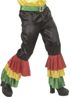 Schwarze Rumbatänzer Hose Mit Pailletten Für Herren