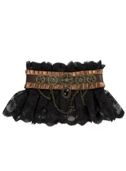 Steampunk Kragen Schwarz Für Erwachsene