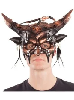 Steampunk Maske Mit Hörnern Für Herren