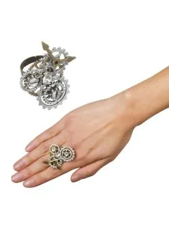 Steampunk Ring Mit Zahnrädern
