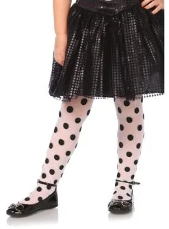 Strumpfhose Mit Schwarzen Punkten Für Mädchen