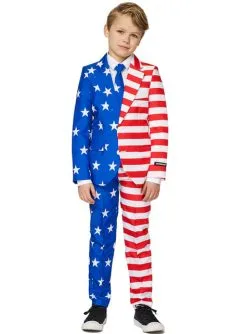 USA Flagge Anzug Für Jungen - Suitmeister