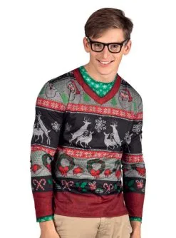 Weihnachtliches T-Shirt Für Herren