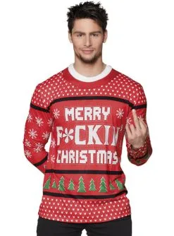 Weihnachtshirt Merry Fckin Christmas Für Männer